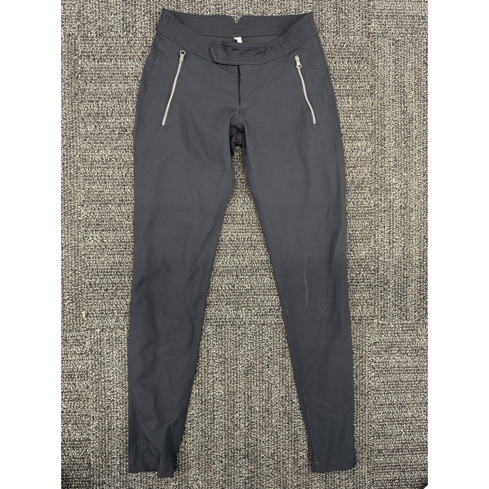 Lululemon Pant Black Trouser Leggings Womens Size 4 Reflective Biking Hiking